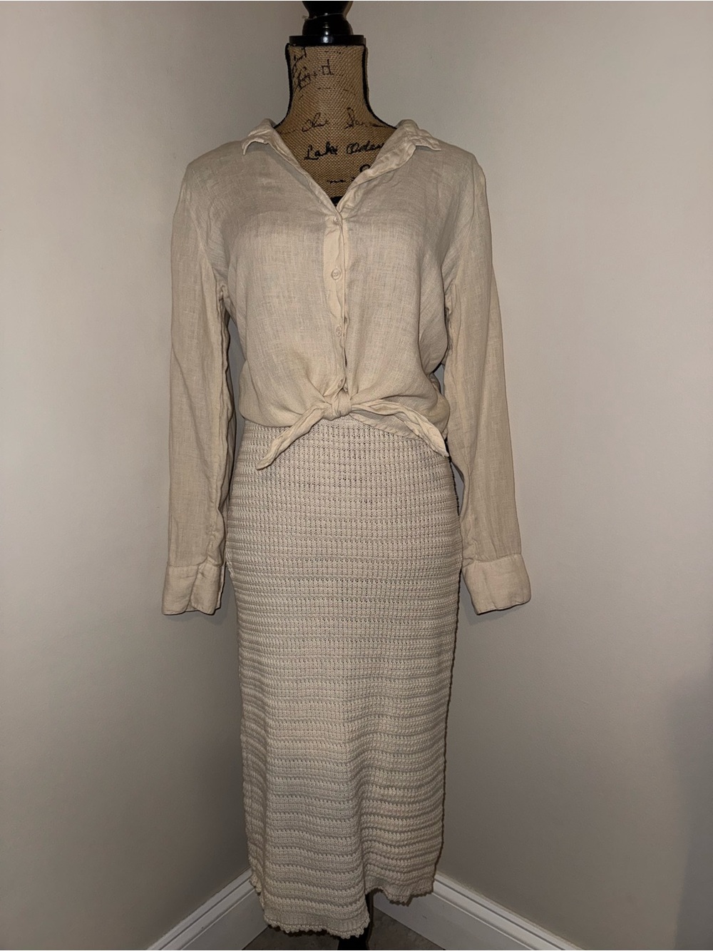 freshman 1996 crochet midi skirt